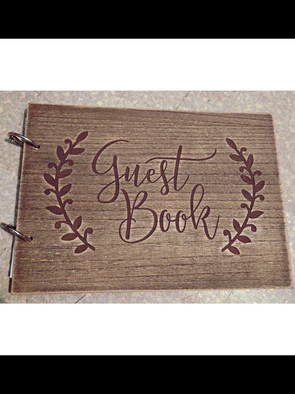 Rustic Wooden Guest Book